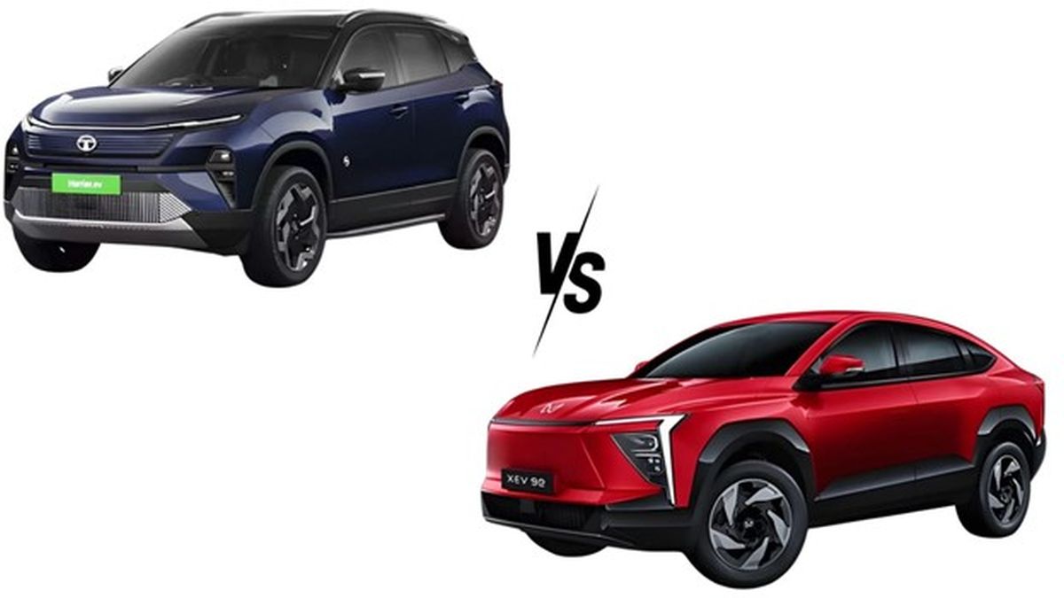 Tata Harrier EV vs Mahindra XEV 9e: Design and road presence compared Tata Harrier EV vs Mahindra XEV 9e: Design and road presence compared