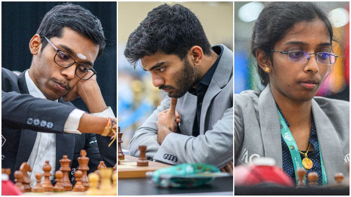 Gukesh, Praggnanandhaa and Arjun win in FIDE Grand Swiss Round 3 as Vaishali moves into sole lead among women