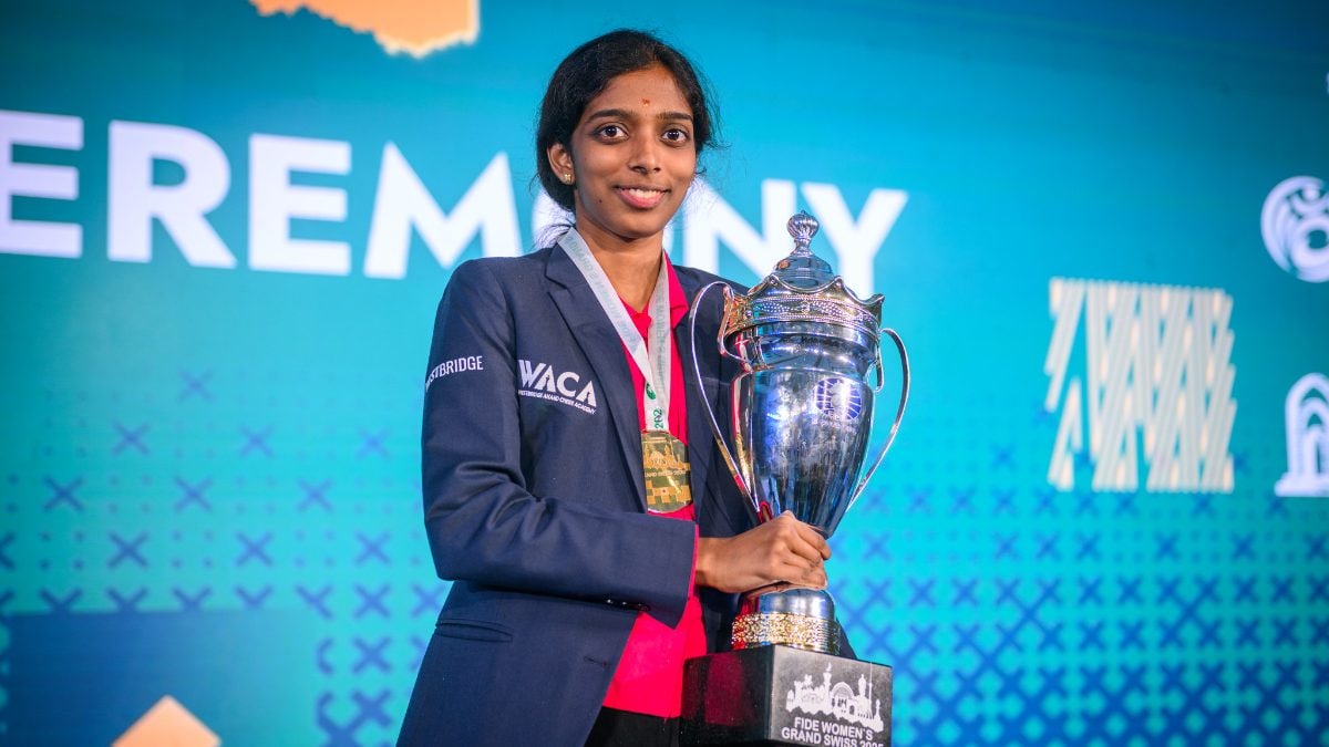 <div>R Vaishali’s ‘tough moments’ fire her to chess history and FIDE Women's Grand Swiss title</div>