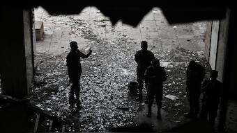 Security personnel inspect damages inside the torched Parliament building in Kathmandu on September 14, 2025.  Image- AFP