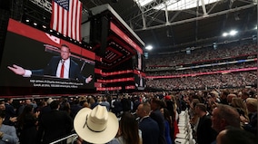 Trump to lead tributes at stadium memorial for conservative leader Charlie Kirk