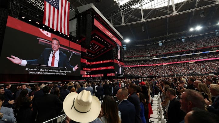Trump to lead tributes at stadium memorial for conservative leader Charlie Kirk Trump to lead tributes at stadium memorial for conservative leader Charlie Kirk