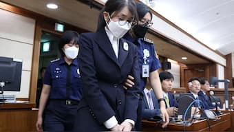 Ex first lady Kim Keon-hee arives for her first trial hearing on corruption charges at a courtroom of the Seoul Central District Court on September 24, 2025 in Seoul, South Korea.  Reuters