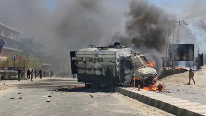 Curfew imposed in Leh after statehood protests turn violent; LG cites conspiracy, vows strict action