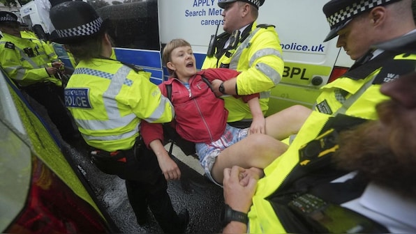 Dozens arrested in London under anti-terror laws over banned Palestine Action protest