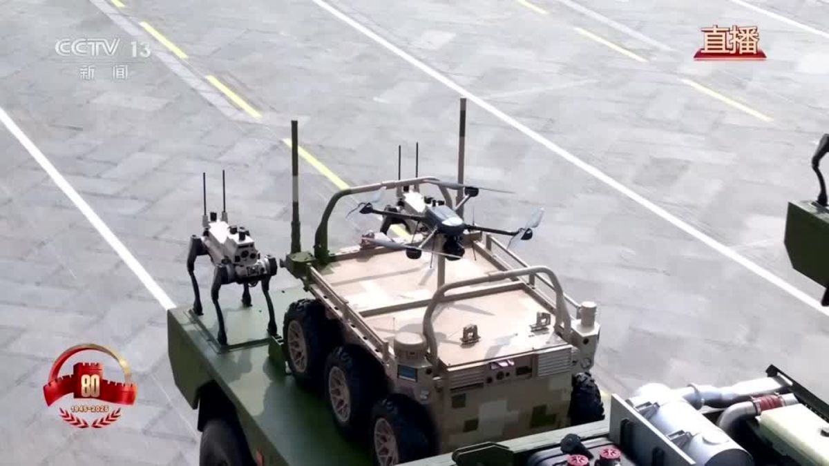 Weaponised ‘robot wolves’ made a cameo at China’s massive World War Two military parade in Beijing on Wednesday (September 3, 2025), perched on armoured vehicles as part of the country's showcase of military might. Reuters Weaponised ‘robot wolves’ made a cameo at China’s massive World War Two military parade in Beijing on Wednesday (September 3, 2025), perched on armoured vehicles as part of the country's showcase of military might. Reuters