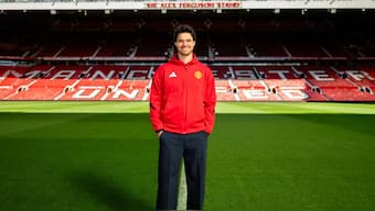 Belgian goalkeeper Senne Lammens at the Old Trafford after signing a five-year deal with Manchester United reportedly worth £18 million. Image credit: Manchester United