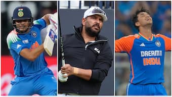 Legendary all-rounder Yuvraj Singh has mentored both Shubman Gill and Abhishek Sharma. Image: AP/Reuters