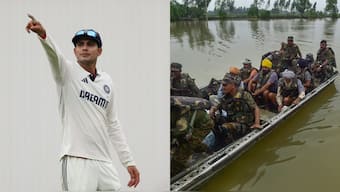 Shubman Gill wrote an emotional post in support of Punjab and its people amid ravaging floods. Images: Reuters/PTI
