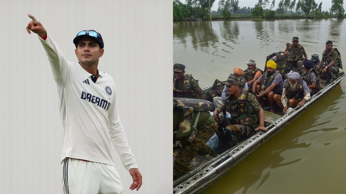 Shubman Gill wrote an emotional post in support of Punjab and its people amid ravaging floods. Images: Reuters/PTI
 Shubman Gill wrote an emotional post in support of Punjab and its people amid ravaging floods. Images: Reuters/PTI