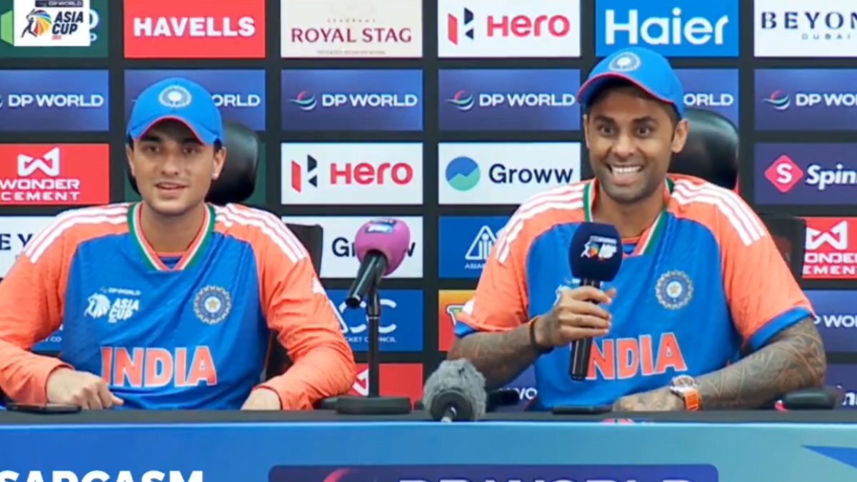 Suryakumar Yadav made easy work of a tough question from a Pakistan journalist in his own inimitable style. Image: ACC
Suryakumar Yadav made easy work of a tough question from a Pakistan journalist in his own inimitable style. Image: ACC