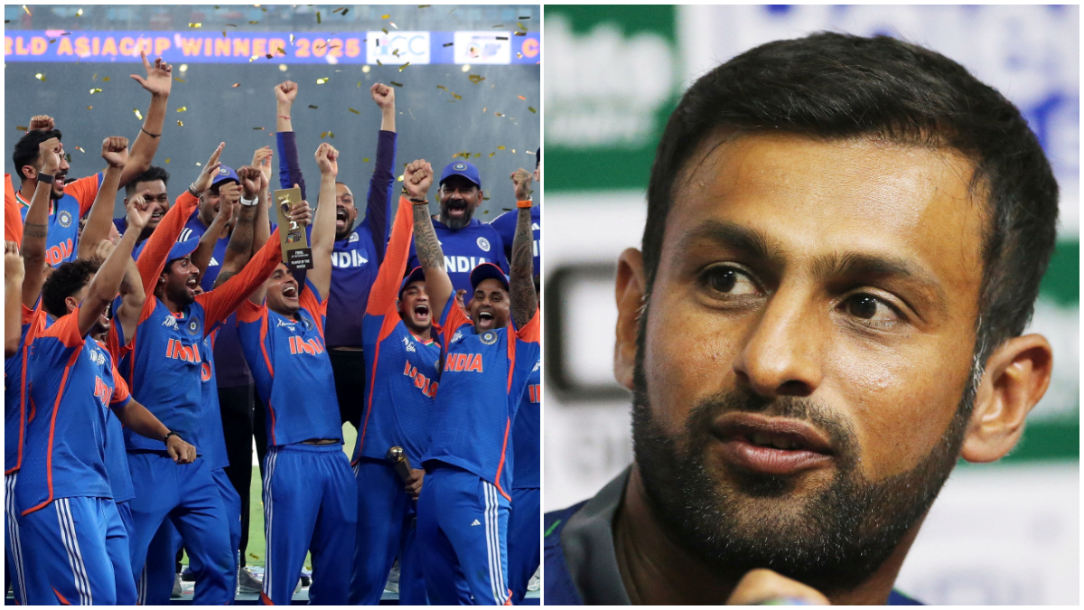 Former Pakistan captain Shoaib Malik criticised the Indian team for refusing to accept the Asia Cup trophy and winners' medals from ACC president Mohsin Naqvi, who also happens to be the PCB chairman. Reuters Former Pakistan captain Shoaib Malik criticised the Indian team for refusing to accept the Asia Cup trophy and winners' medals from ACC president Mohsin Naqvi, who also happens to be the PCB chairman. Reuters