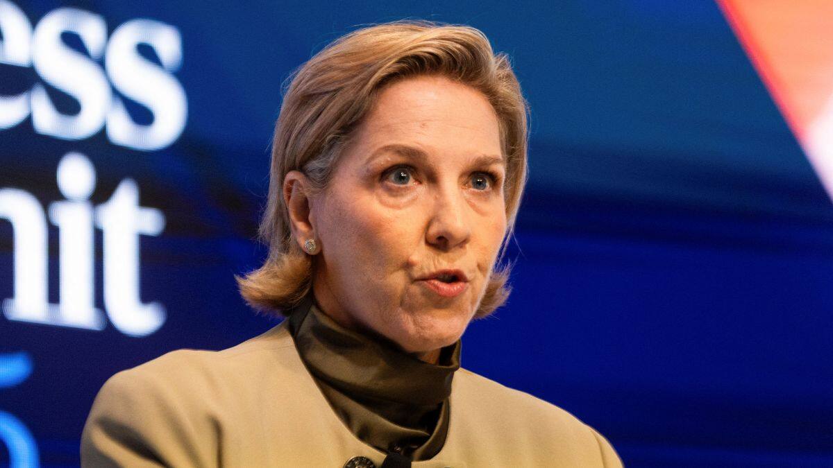 Tesla chair Robyn Denholm attends the Australian Financial Review Business Summit in Sydney, Australia, March 4, 2025. File Image/Reuters