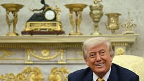 Now, gold sign outside Oval Office is slammed: Why is Trump obsessed with all that glitters?