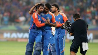 Tilak Varma's middle overs heroics helped India clinch a tense Asia Cup final. Image: Reuters