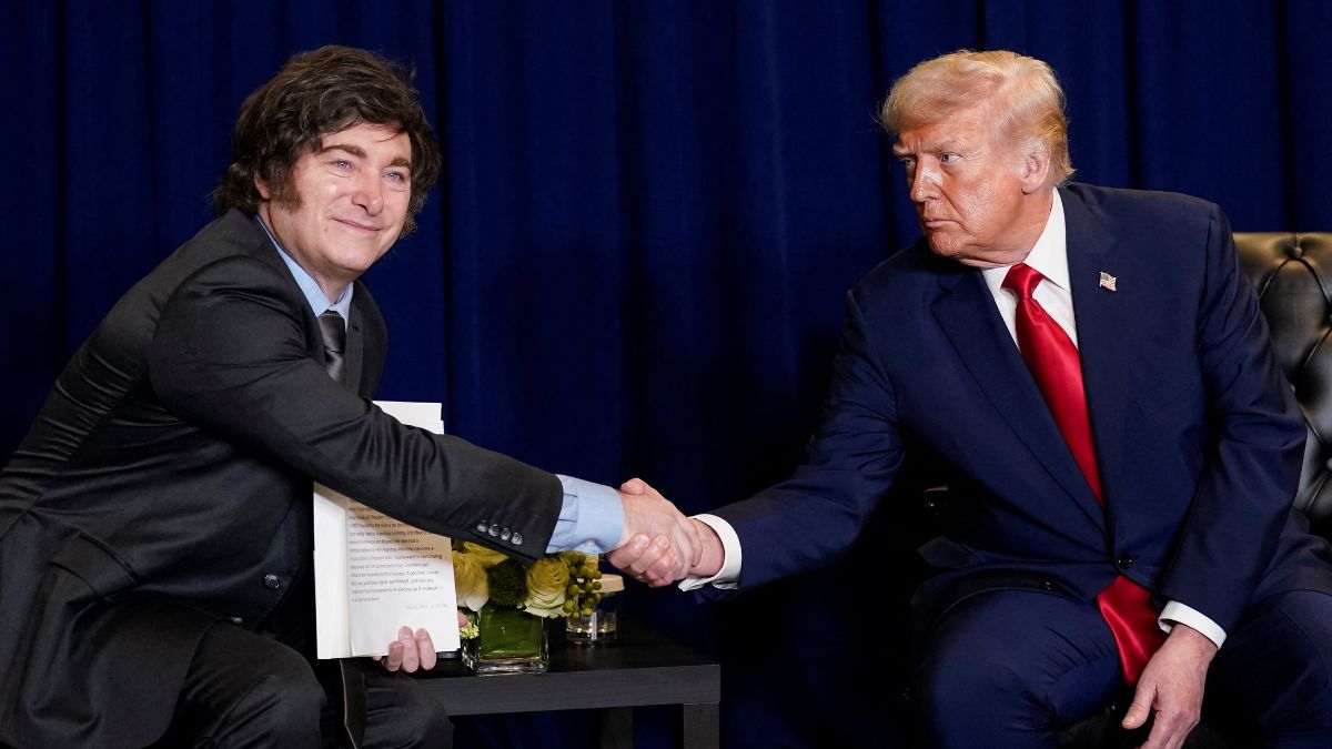 US President Donald Trump shakes hands with Argentina's President Javier Milei as they meet during the 80th United Nations General Assembly, in New York City, New York, US, September 23, 2025. File Image/Reuters US President Donald Trump shakes hands with Argentina's President Javier Milei as they meet during the 80th United Nations General Assembly, in New York City, New York, US, September 23, 2025. File Image/Reuters