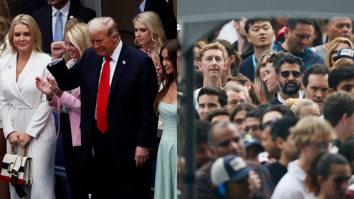 US president Donald Trump faced a hostile welcome during US Open final. Images: Reuters
US president Donald Trump faced a hostile welcome during US Open final. Images: Reuters