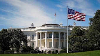 A general view of the White House as US President Donald Trump's motorcade returns following a trip to Trump National Golf Club, in Washington, D.C., U.S., on July 20, 2025. Reuters File