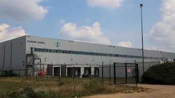 A view of a warehouse of Kuehne+Nagel, which houses U.S.-funded contraceptives worth nearly $10 million, after the U.S. State Department confirmed that the stocks would be sent to France to be destroyed, in Geel, Belgium. Reuters