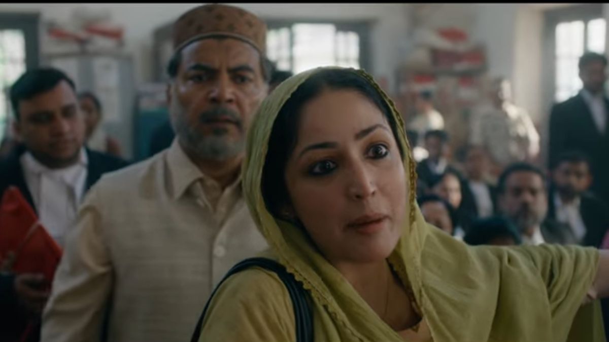 Yami Gautam Dhar plays a character inspired by Shah Bano in the movie Haq. YouTube/Junglee Pictures Yami Gautam Dhar plays a character inspired by Shah Bano in the movie Haq. YouTube/Junglee Pictures