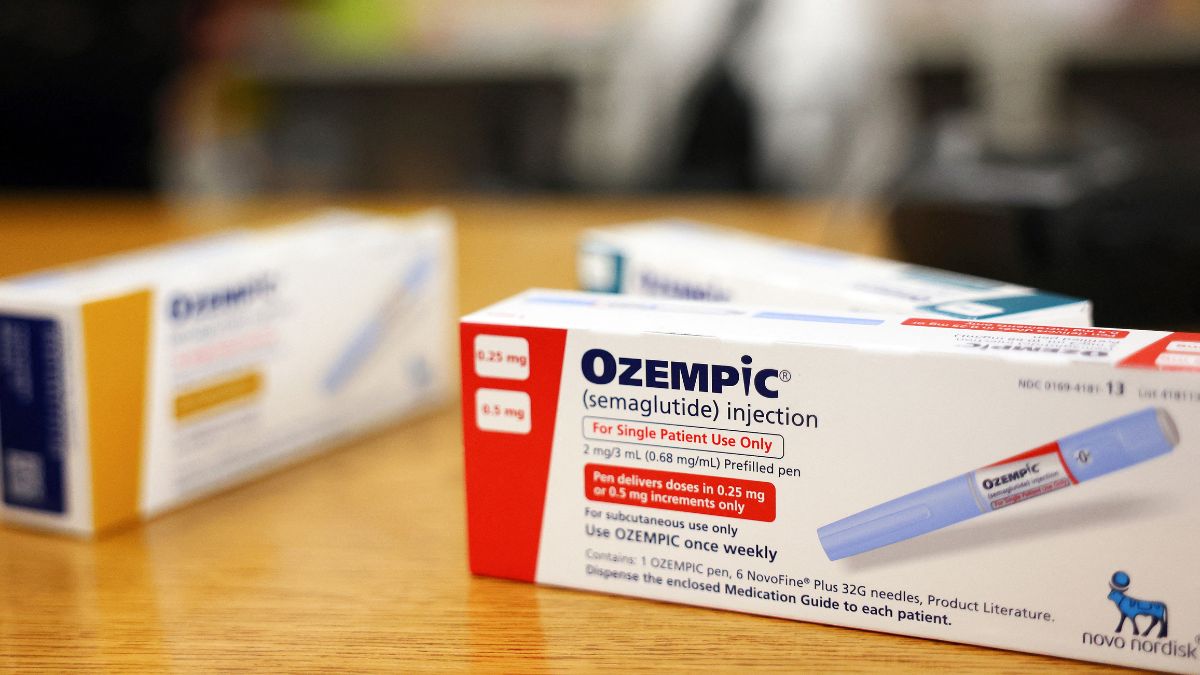 Boxes of the diabetes drug Ozempic rest on a pharmacy counter on April 17, 2023 in Los Angeles, California. Getty Images via AFP Boxes of the diabetes drug Ozempic rest on a pharmacy counter on April 17, 2023 in Los Angeles, California. Getty Images via AFP