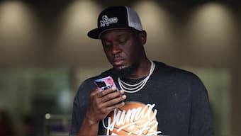 Usain Bolt will be in India next month for an exhibition football game. Image: Reuters