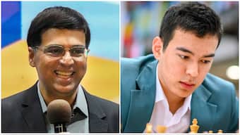 Legendary Indian Grandmaster Viswanathan Anand chose to play down Nodirbek Abdusattorov's viral claim on reigning world champion D Gukesh. Image credit: PTI/FIDE