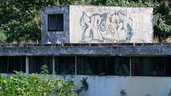 A general view shows a building slated for demolition that was once a "monkey house", a clinic for sex workers hired to serve US soldiers protecting Seoul from North Korea. File image/AFP