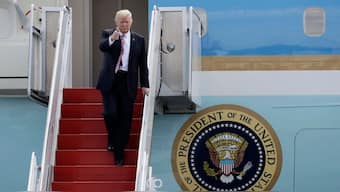 Donald Trump is on a visit to England where he will meet with British royals and high-level politicians. File image/AP 