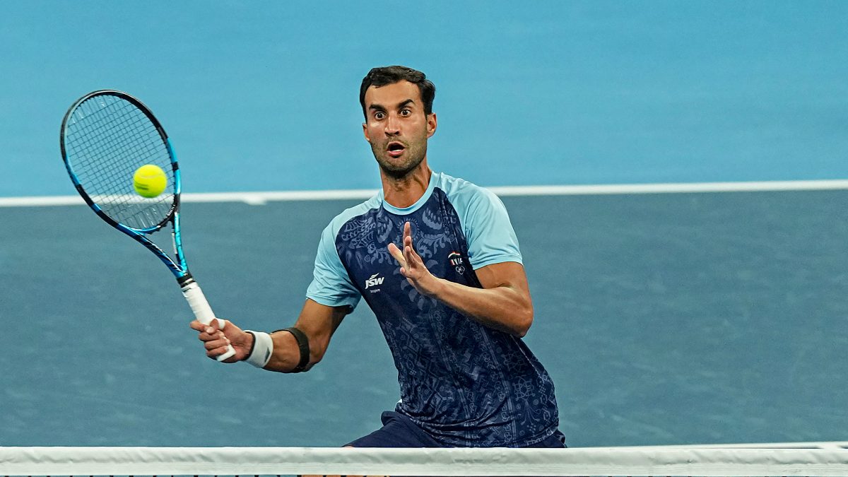 India's Yuki Bhambri has reached the semi-final of a Grand Slam for the first time. Image: PTI
 India's Yuki Bhambri has reached the semi-final of a Grand Slam for the first time. Image: PTI