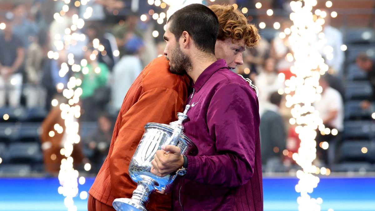 Alcaraz and Sinner have reached the finals of last three Grand Slams in a row. Image: Reuters Alcaraz and Sinner have reached the finals of last three Grand Slams in a row. Image: Reuters