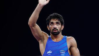 Aman Sehrawat may be banned for two years by WFI for getting disqualified at World Championships. Image: Reuters