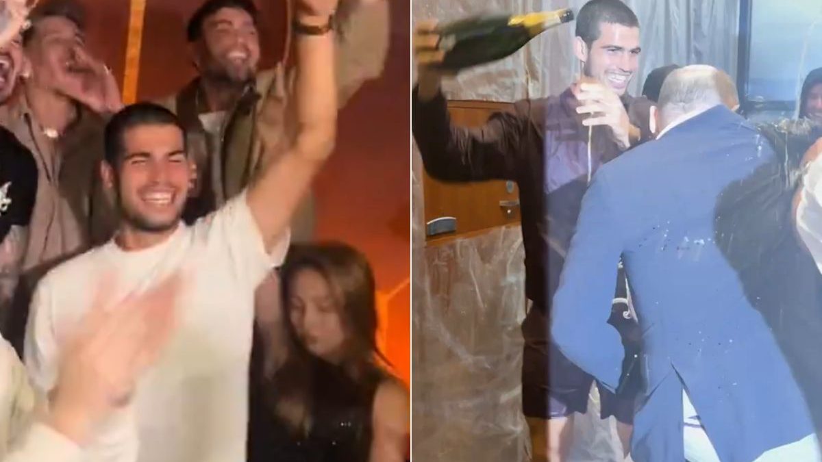 Champagne, models and Hollywood A-listers: How Carlos Alcaraz celebrated his US Open victory