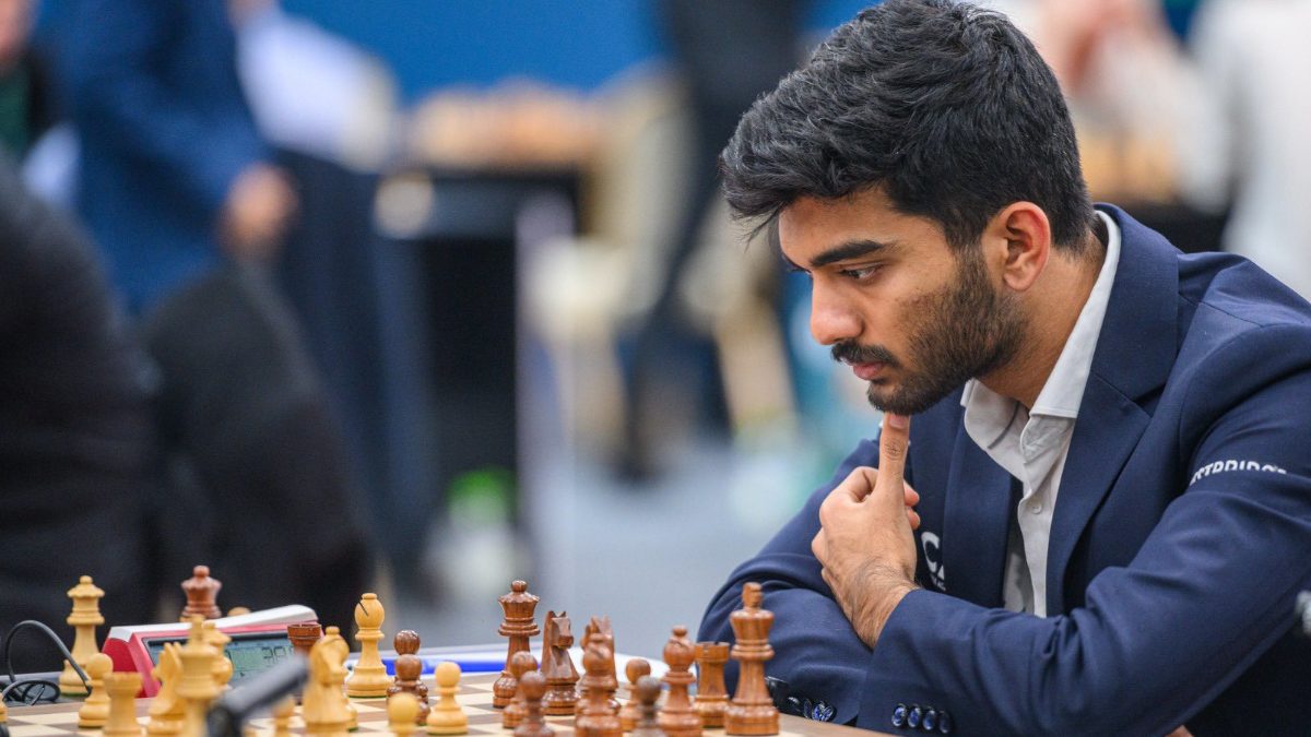 D Gukesh lost 15 rating points during the FIDE Grand Swiss in Samarkand, where he suffered a hat-trick of defeats. Image: FIDE
D Gukesh lost 15 rating points during the FIDE Grand Swiss in Samarkand, where he suffered a hat-trick of defeats. Image: FIDE