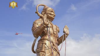 The 90-feet-tall bronze statue of Lord Hanuman in Texas which has been criticised by Republican leader Alexander Duncan.  File image/PTI