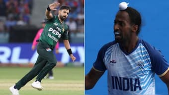 Hardik Singh mocks Haris Rauf's gesture as he claims there is no rivalry with Pakistan. Image: Reuters/AFP