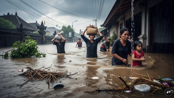 Rain fury in Indonesia: At least 6 killed in Bali floods