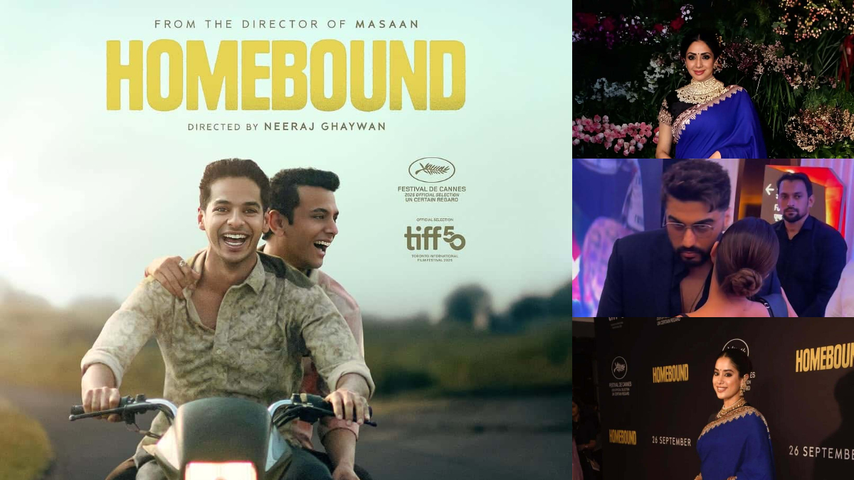 'Homebound' Screening: Janhvi Kapoor wears Sridevi's saree for the occasion, Arjun Kapoor and Malaika Arora hug each other- Watch 'Homebound' Screening: Janhvi Kapoor wears Sridevi's saree for the occasion, Arjun Kapoor and Malaika Arora hug each other- Watch