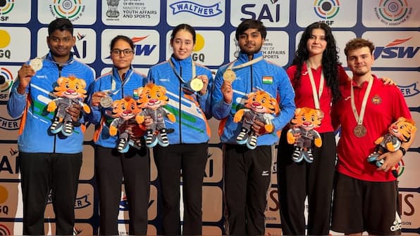 India sweep 10m air pistol mixed team event at ISSF Junior World Cup 2025, clinch top-two podium finishes