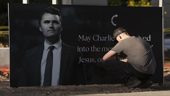 Arizonans mourn Turning Point USA Founder Charlie Kirk outside of the Turning Point USA headquarters in Phoenix, Arizona. AFP