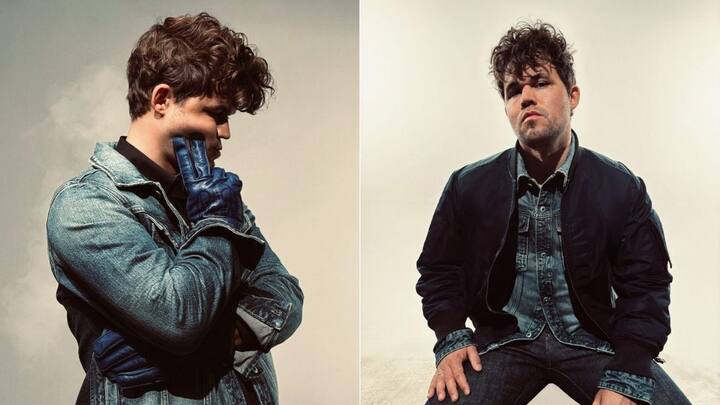 Magnus Carlsen returns as fashion model for denim company after FIDE forced to change dress code rule