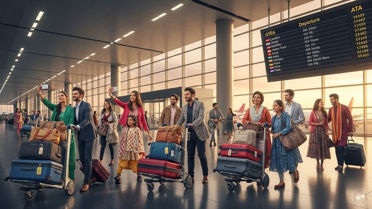 Where Indians love to fly to, and for what?