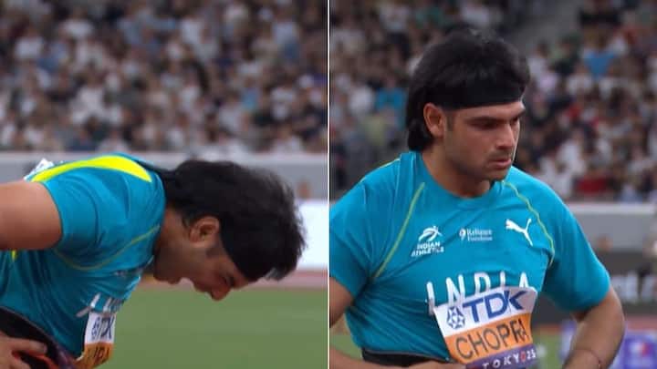 Neeraj Chopra finishes outside top 2 for the first time since June 2021 Neeraj Chopra finishes outside top 2 for the first time since June 2021