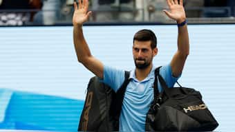 Djokovic has lost to either Sinner or Alcaraz in three of the four majors this year. Image: Reuters 