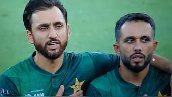 The DJ at Dubai Stadium mistakenly played a pop song instead of Pakistan's anthem. Image: SonyLiv