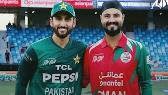 Pakistan have won the toss and elected to bat first against Oman. Image: ACC
