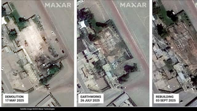 Rebuilding efforts at the Nur Khan military base. Image courtesy: X