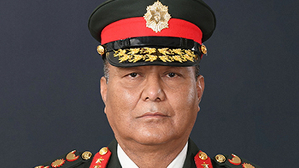 Army Chief Ashok Raj Sigdel is said to have told KP Sharma Oli that he needed to resign in order for the army to regain control of the situation. Image courtesy: X Army Chief Ashok Raj Sigdel is said to have told KP Sharma Oli that he needed to resign in order for the army to regain control of the situation. Image courtesy: X