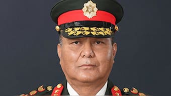 Army Chief Ashok Raj Sigdel is said to have told KP Sharma Oli that he needed to resign in order for the army to regain control of the situation. Image courtesy: X