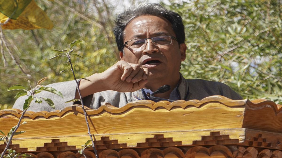 The government of India has accused climate activist Sonam Wangchuk for the violent protests in Leh, in which four people died. File image/PTI The government of India has accused climate activist Sonam Wangchuk for the violent protests in Leh, in which four people died. File image/PTI